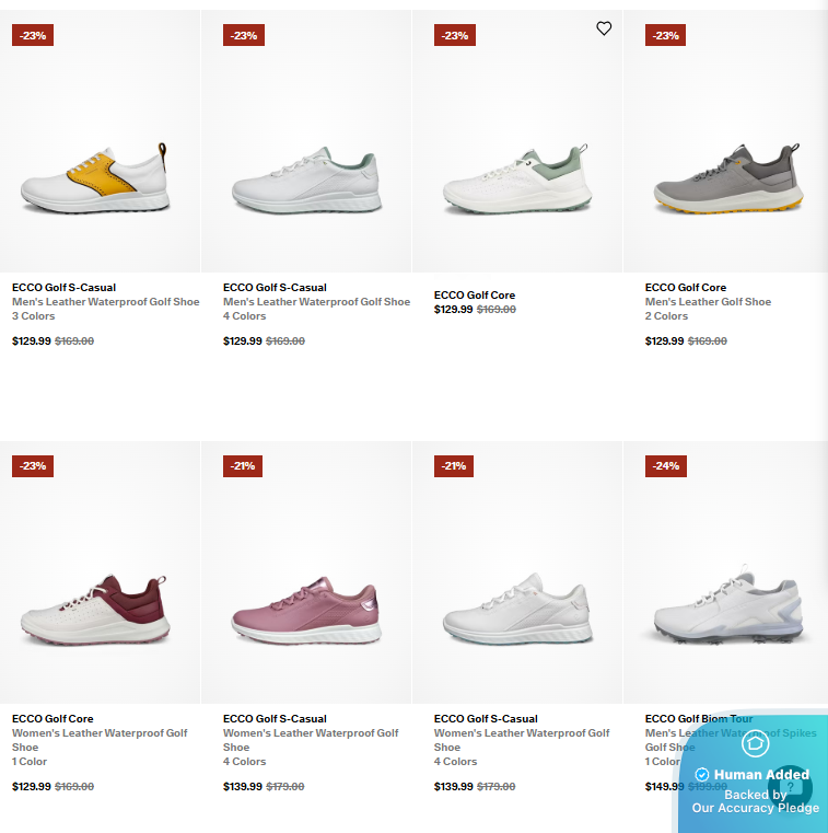 Screenshot for ECCO offer #12602103