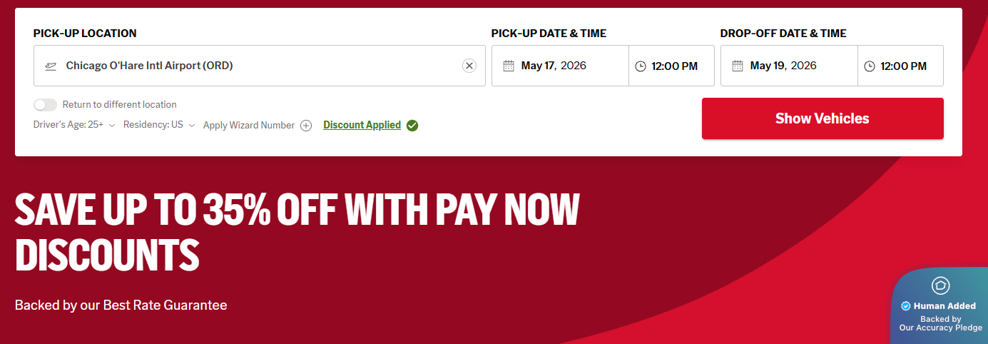 Avis Car Rental Coupons & Codes for June '26: Up to 35% off