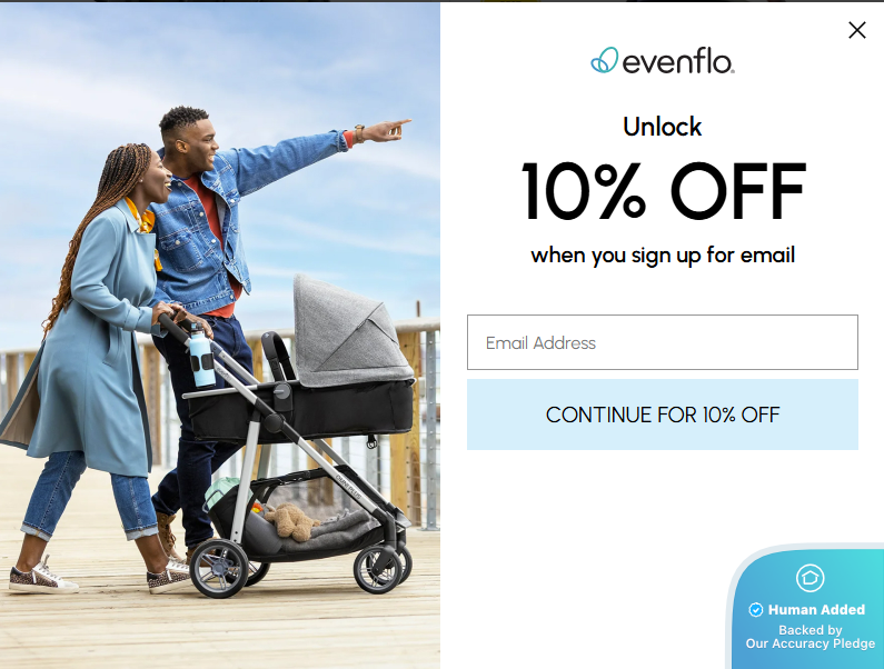 Screenshot for Evenflo offer #12404463