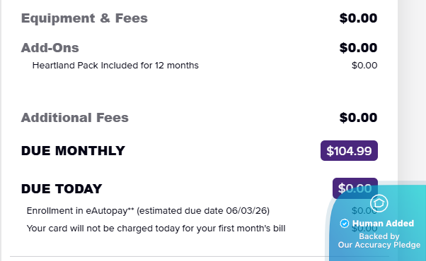 Screenshot for DISH Network offer #12773764