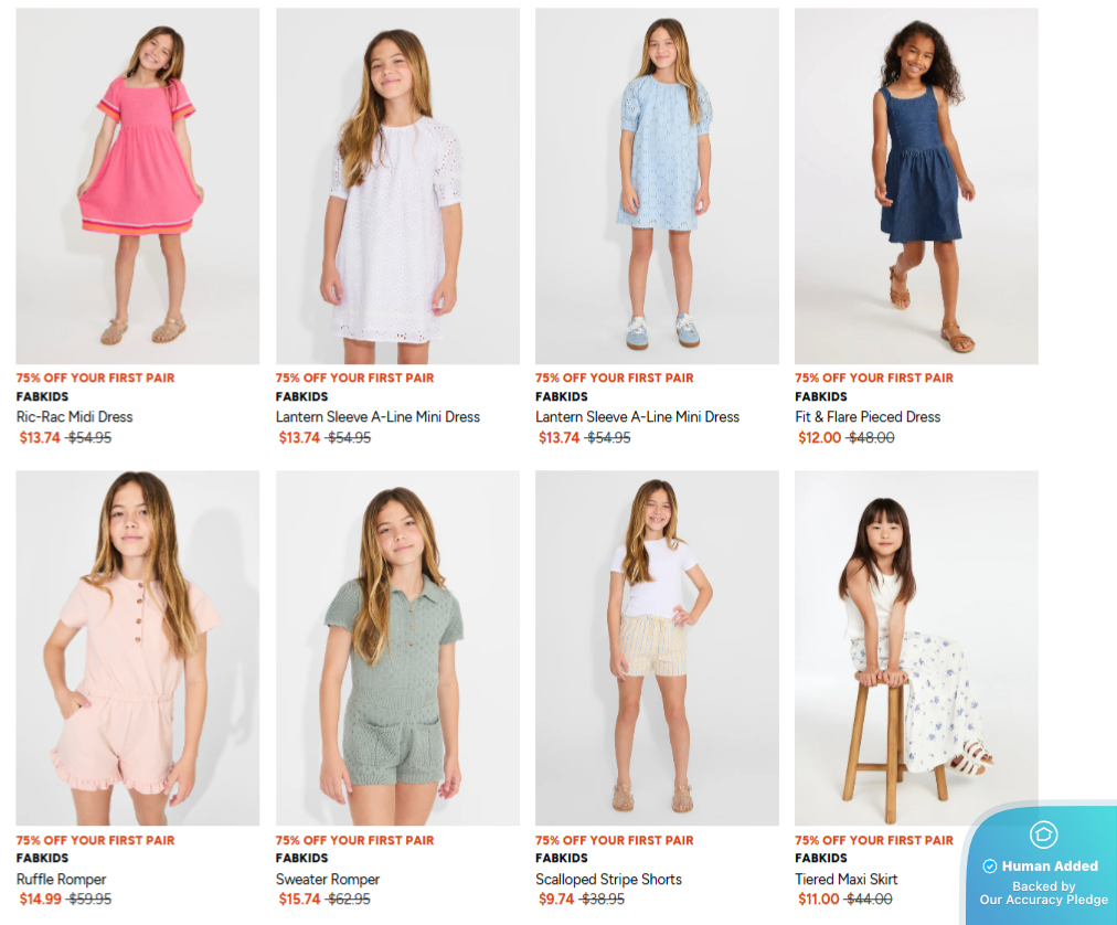 Screenshot for JustFab offer #12561415