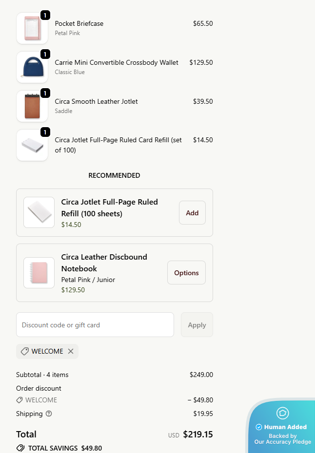 Screenshot for Levenger offer #12740991