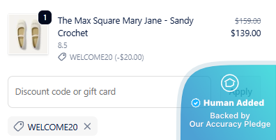 Screenshot for Rothy's offer #12721493