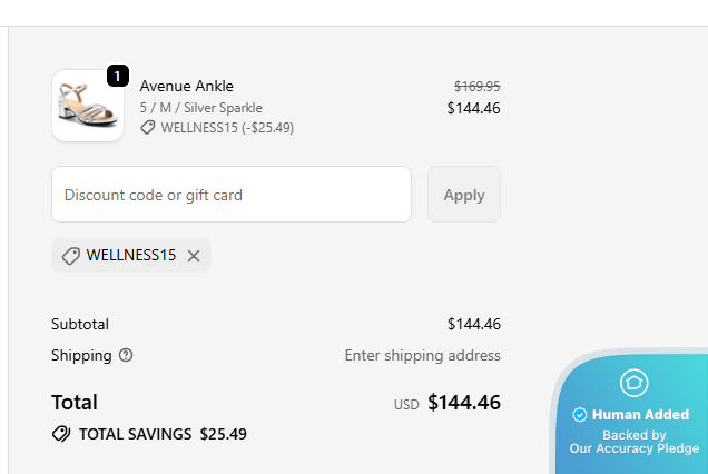Screenshot for Walking Company offer #12516397