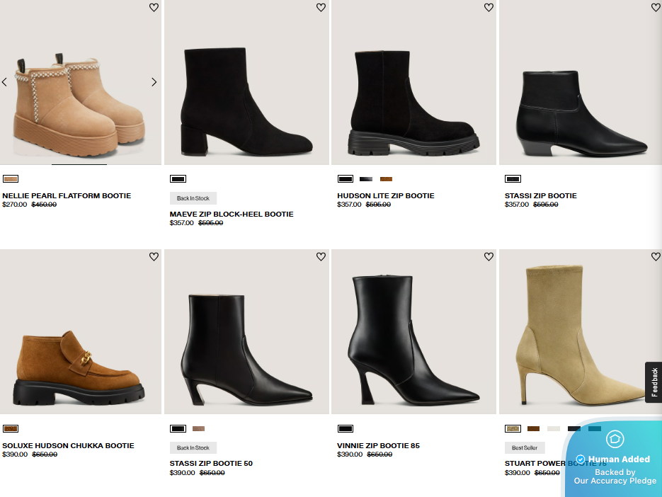 Screenshot for Stuart Weitzman offer #12711620