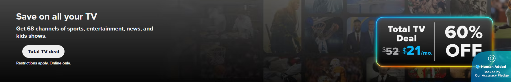 Screenshot for Sling TV offer #12573119