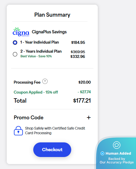 Screenshot for DentalPlans.com offer #12552308
