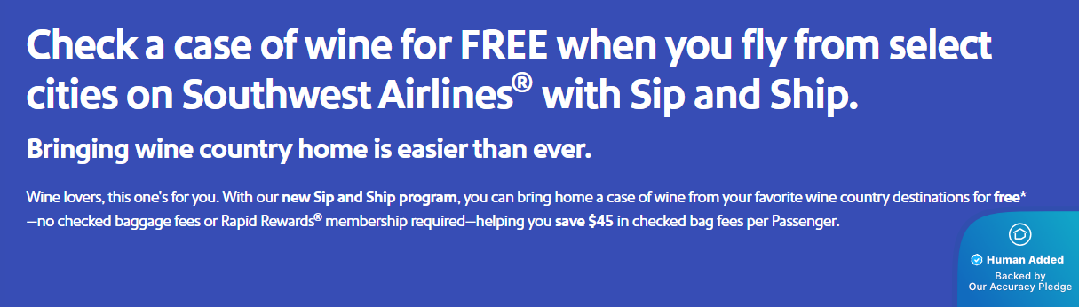 Screenshot for Southwest Airlines offer #12792064