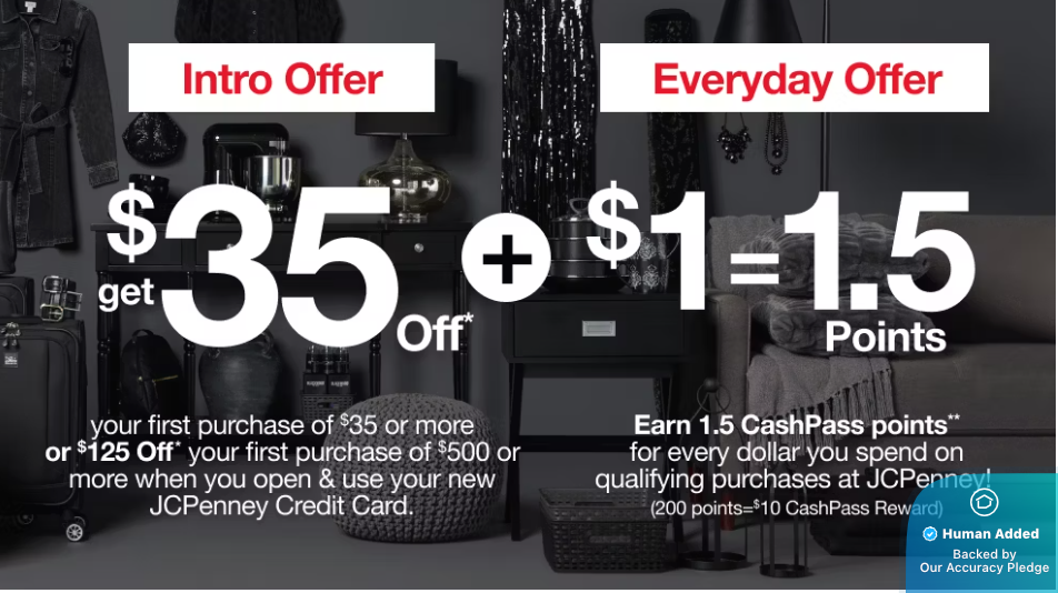 Screenshot for JCPenney offer #12560165