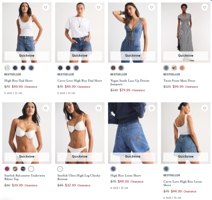 Screenshot for Abercrombie offer #12731940