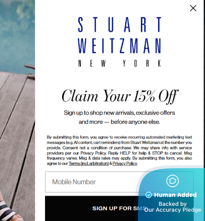 Screenshot for Stuart Weitzman offer #12812167