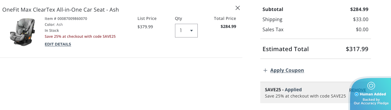 Screenshot for Chicco offer #12813457