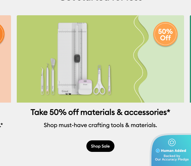 Screenshot for Cricut offer #12787474