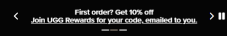 Screenshot for UGG offer #12816937
