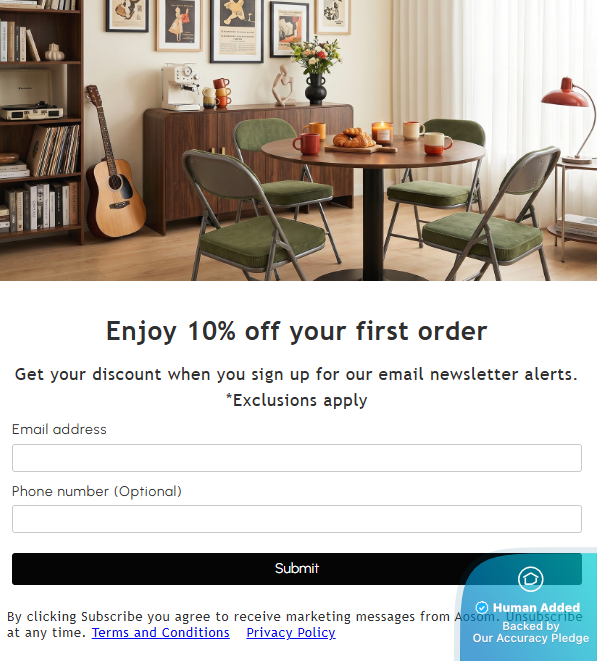 Screenshot for Aosom offer #12567373