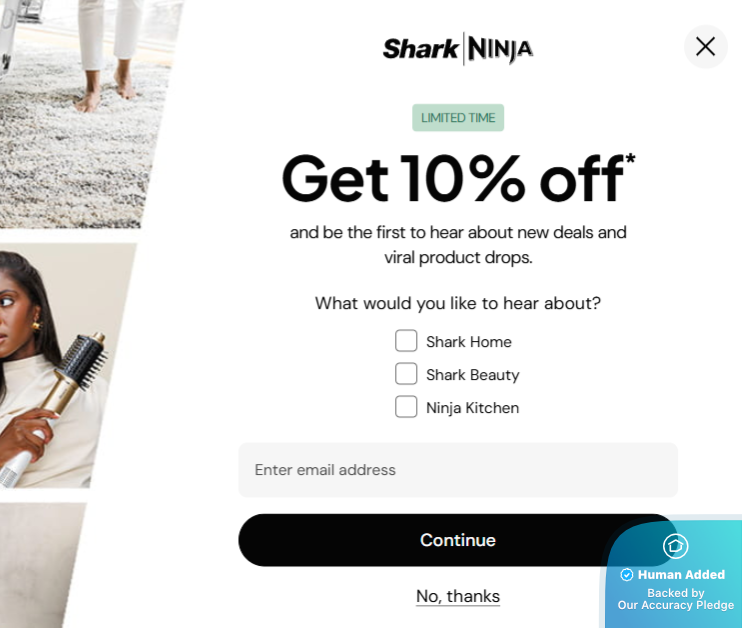 Screenshot for SharkNinja offer #12526173