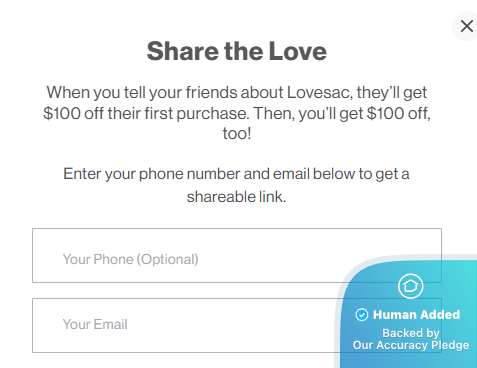 Screenshot for Lovesac offer #12822840