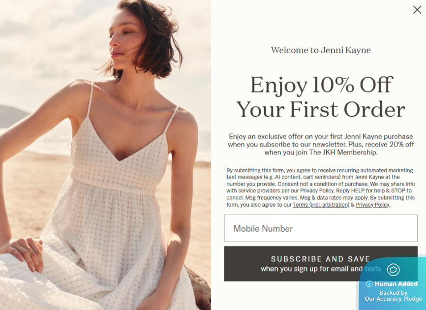 Screenshot for Jenni Kayne offer #12827036