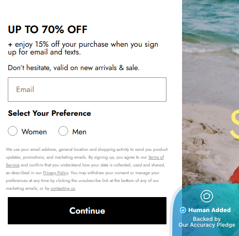 Screenshot for ALDO offer #12661547