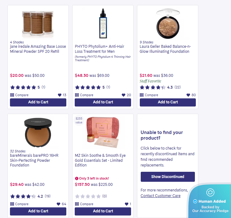 Screenshot for LovelySkin offer #12728862