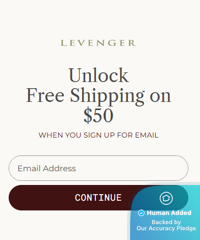 Screenshot for Levenger offer #12829394