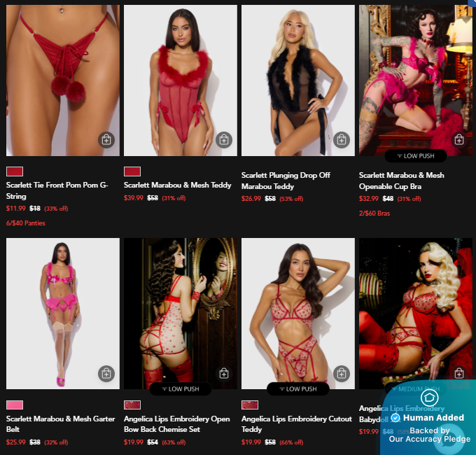 Screenshot for Frederick's of Hollywood offer #12724424