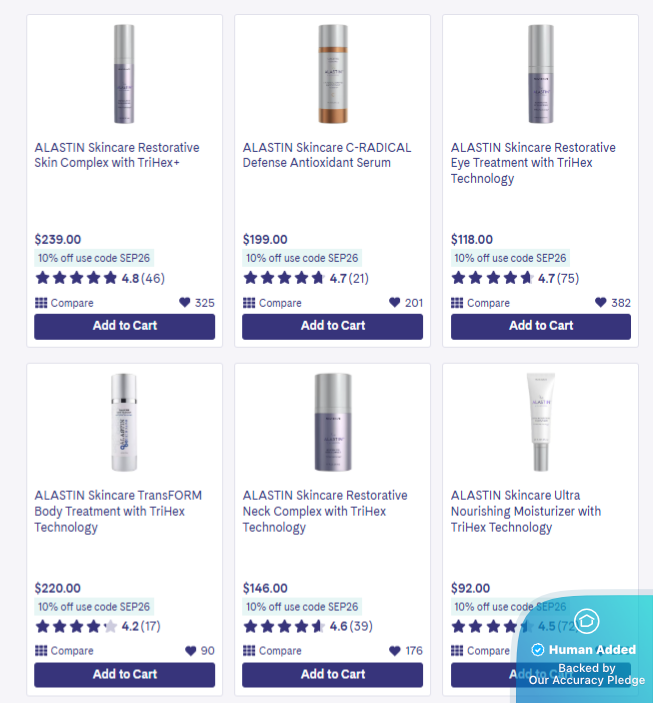 Screenshot for LovelySkin offer #12834049
