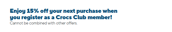 Screenshot for Crocs offer #12836988