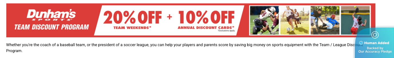 Screenshot for Dunham's Sports offer #12837013