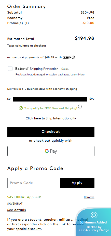 Screenshot for Naturalizer offer #12837029