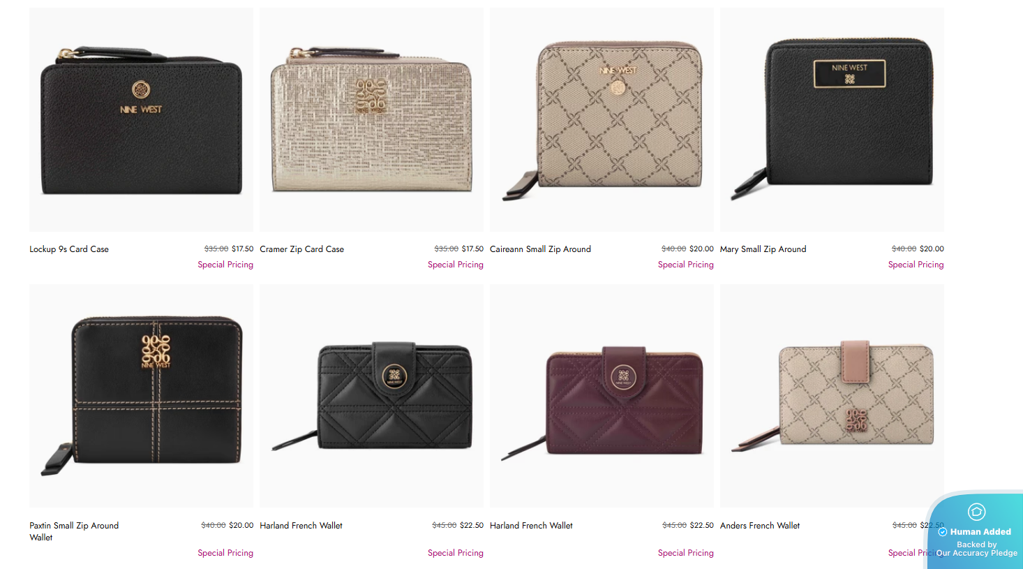 Screenshot for Nine West offer #12837017