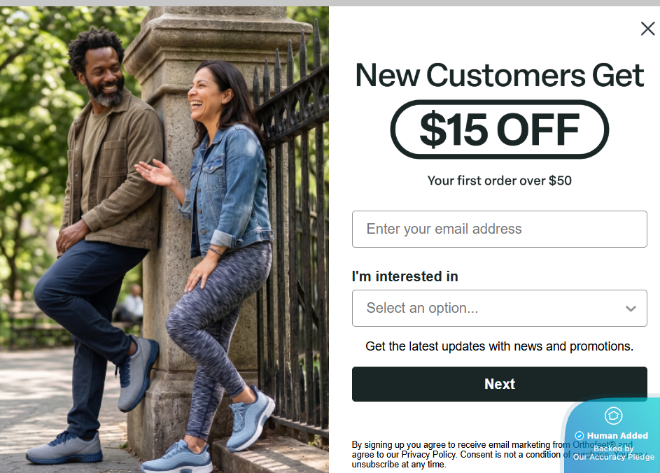 Screenshot for Orthofeet offer #12682119