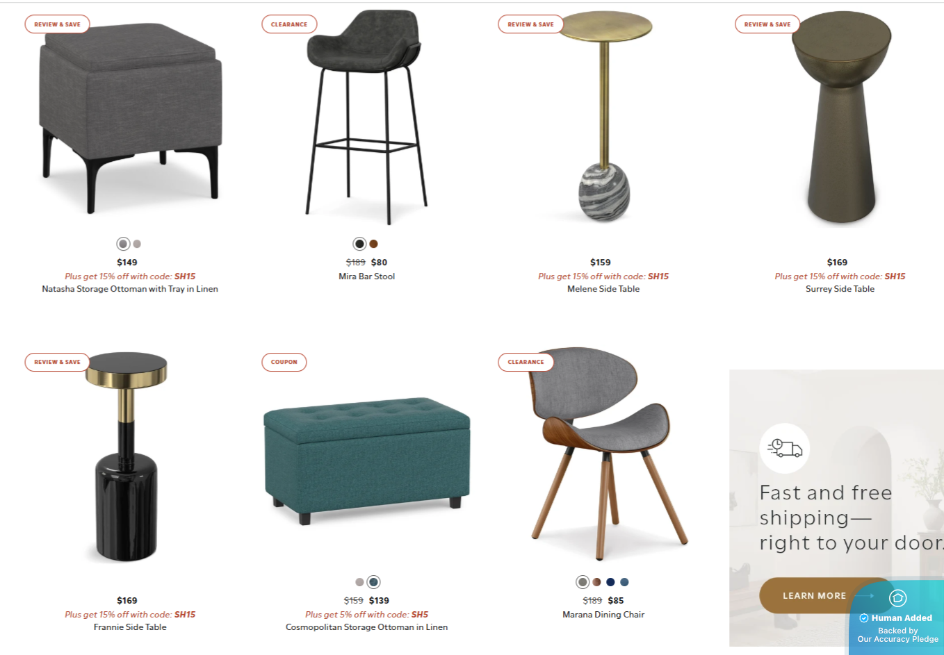 Screenshot for Simpli Home offer #12841257