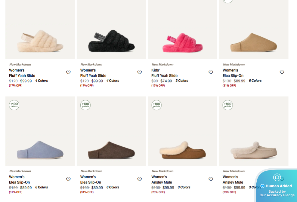 Screenshot for UGG offer #12703264