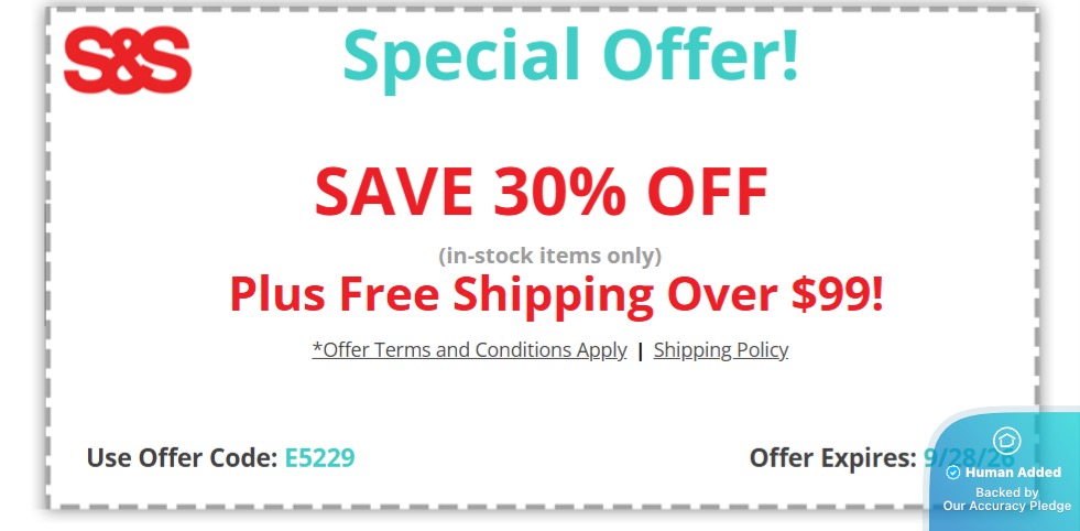 Screenshot for S&S Worldwide offer #12841794