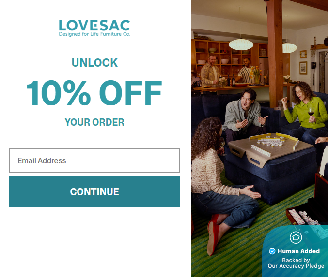 Screenshot for Lovesac offer #12742686