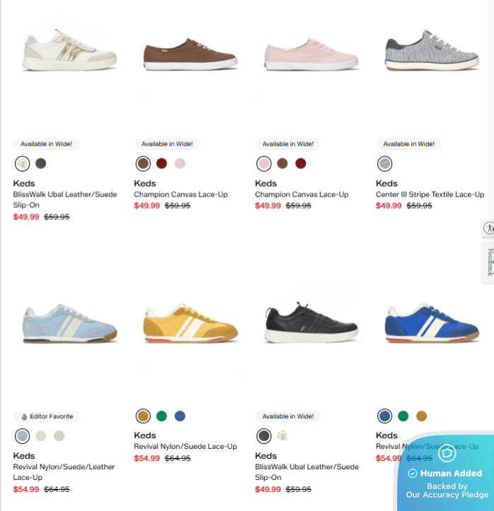 Screenshot for Keds offer #12582685
