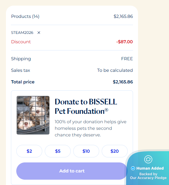 Screenshot for BISSELL offer #12844743