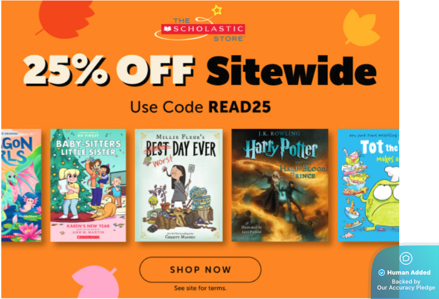 Screenshot for Scholastic offer #12846430
