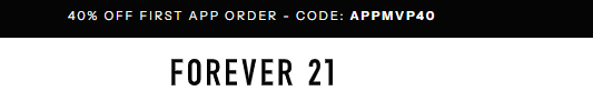 Screenshot for Forever 21 offer #12848029