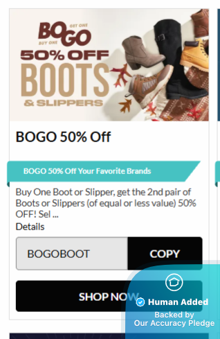 Screenshot for Shoe Sensation offer #12849677