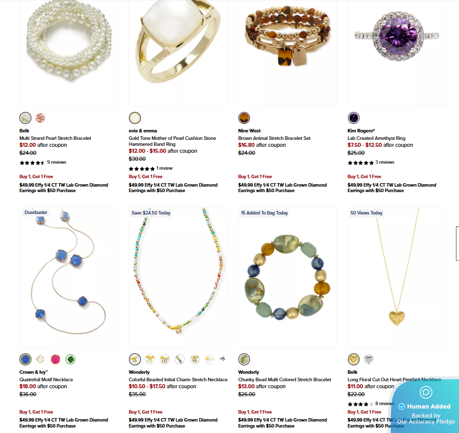 Screenshot for Belk offer #12850006