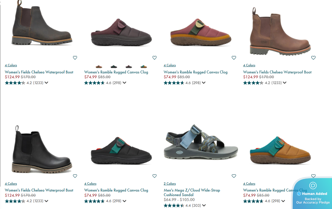Screenshot for Chaco offer #12810239
