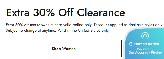 Screenshot for ALDO offer #12851622