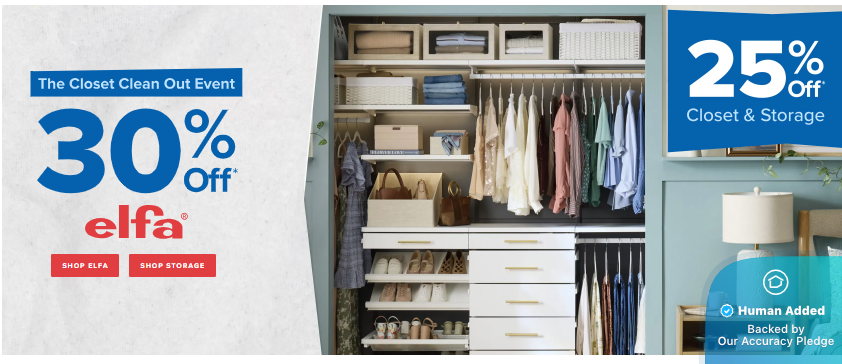 Screenshot for Container Store offer #12851719