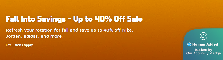 Screenshot for Kids Foot Locker offer #12852478