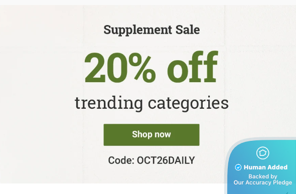 Screenshot for Vitacost offer #12852836