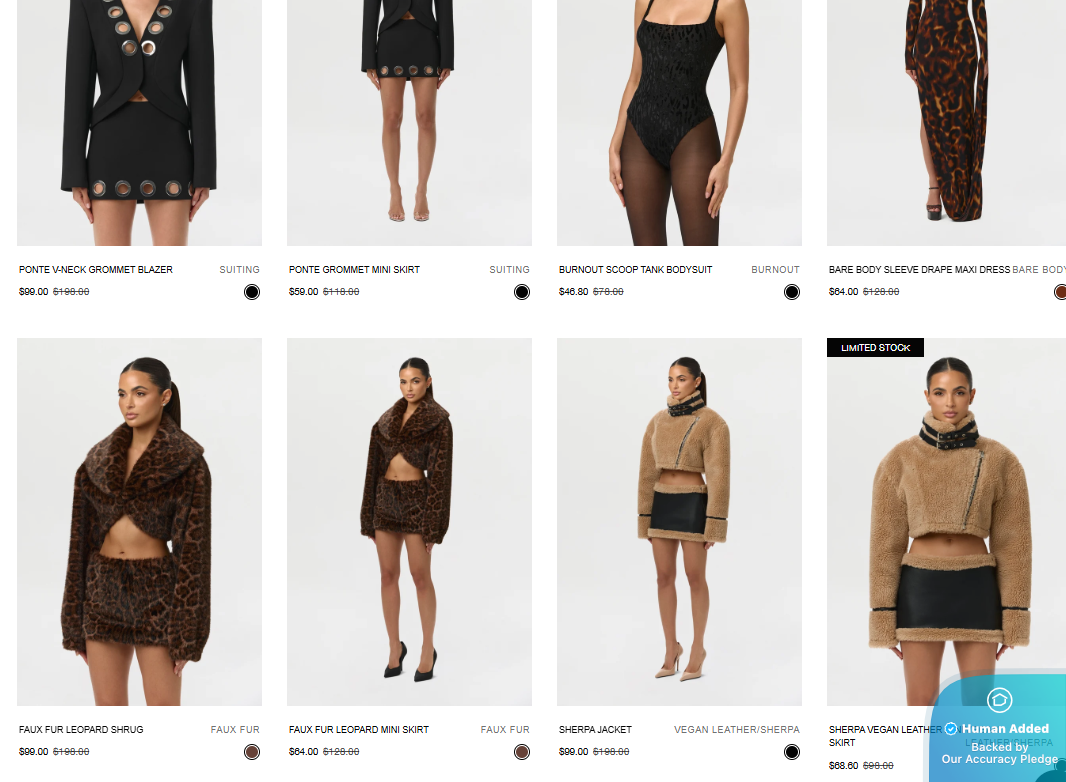 Screenshot for Naked Wardrobe offer #12490450